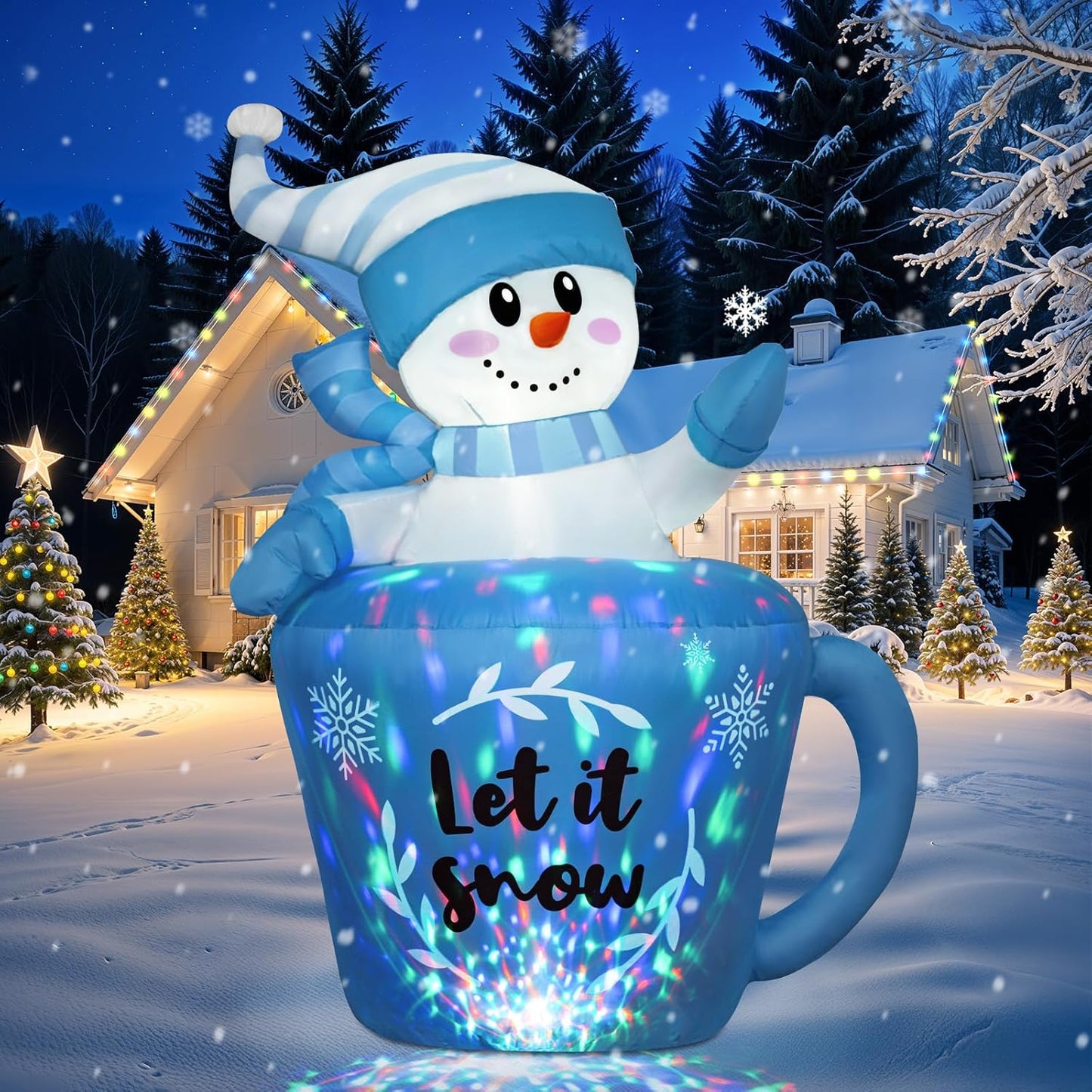5FT Christmas Inflatables Outdoor Decorations for Holiday Cheer