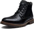 Vostey Men's Combat Motorcycle Boots - Comfortable Daily Riding Boots