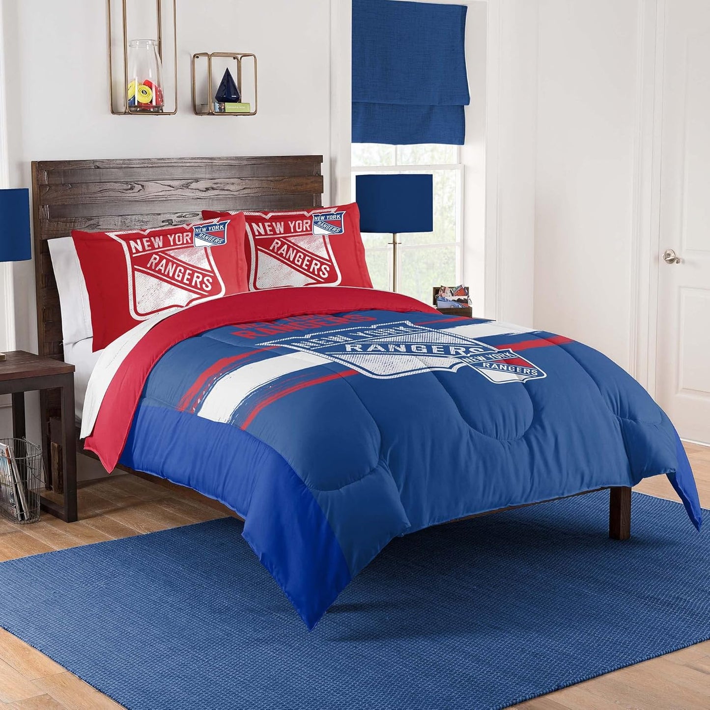 NHL Team Comforter Set for New York Rangers Fans - Cozy Bedding