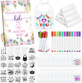 DIY Baby Bibs Decorating Kit with 50 Bibs & 24 Markers - Party