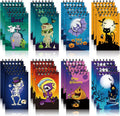 Halloween Mini Spiral Notepads 24 Pack - Compact Party Favor Notebooks