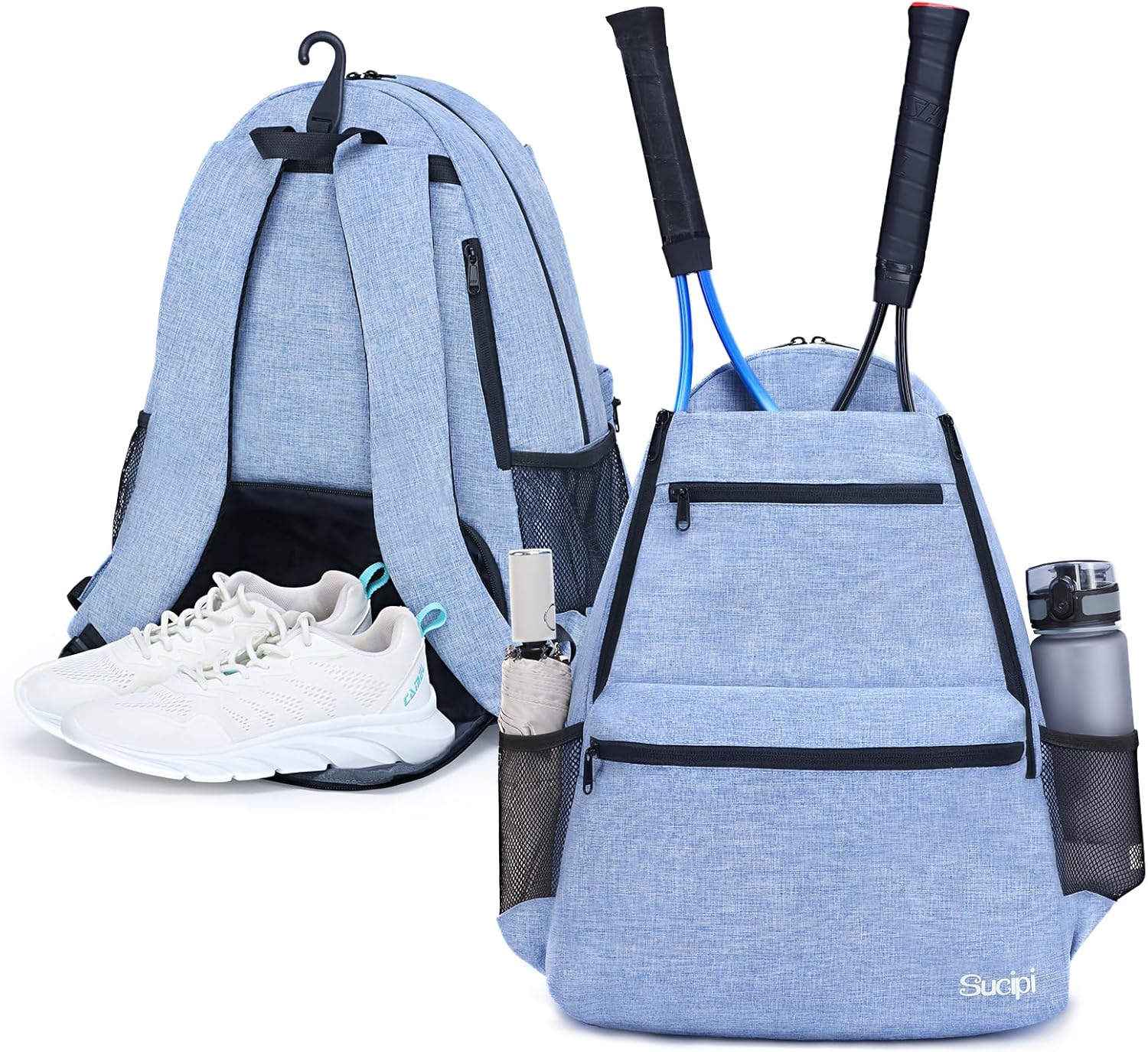 Professional Tennis Backpack with Shoe Compartment for Rackets