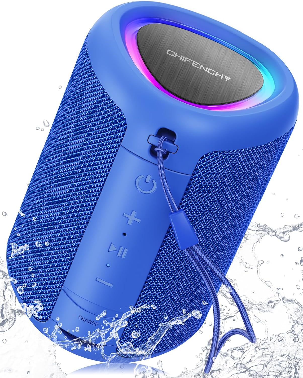 Portable Bluetooth Speaker with Lights for Outdoor Fun