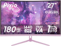 Pixio PXC278 Wave Pink 27in Curved 180Hz QHD Monitor - Immersive Play