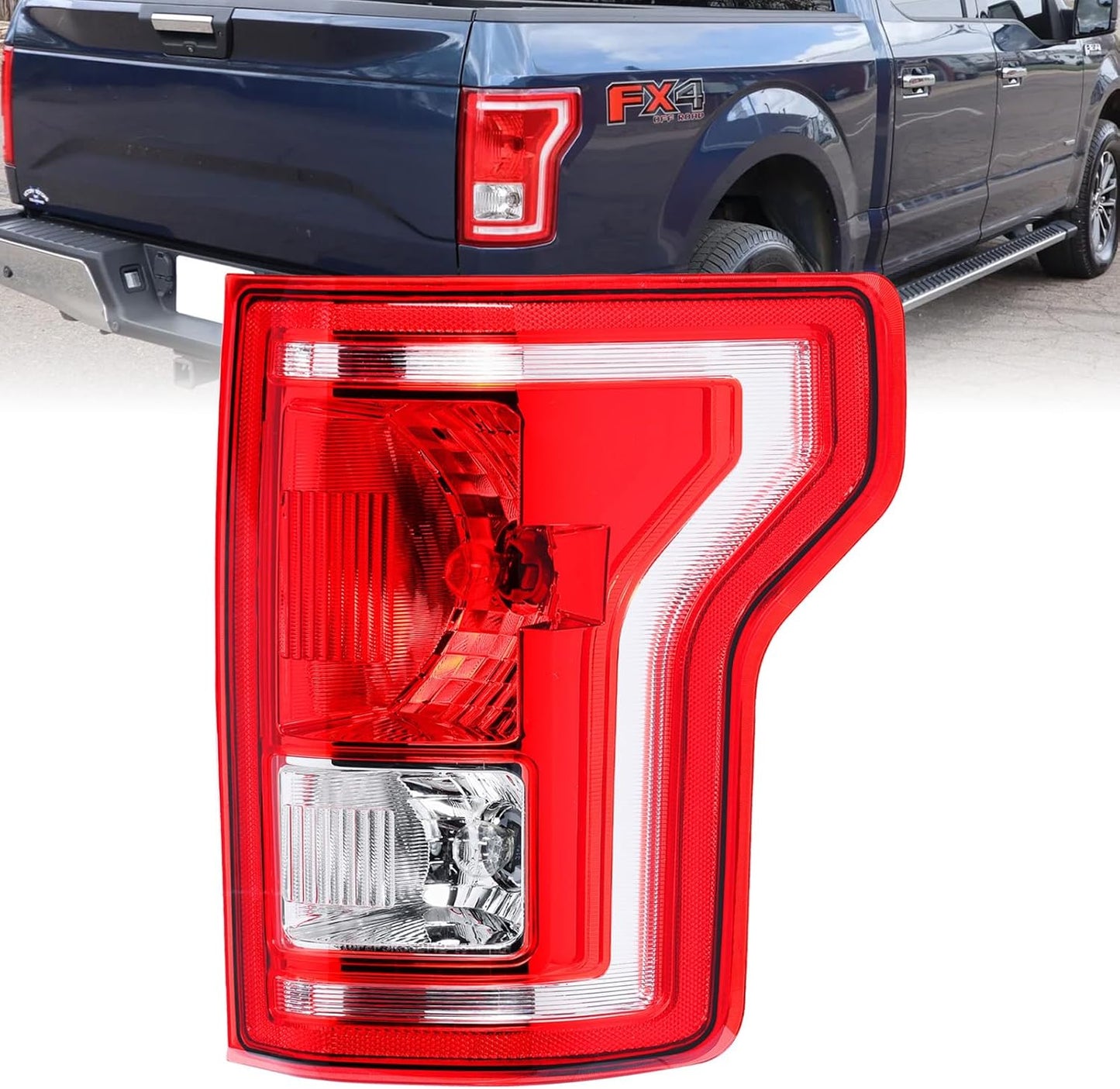 Boine Right Passenger Side Tail Light for 2015-2017 Ford F-150