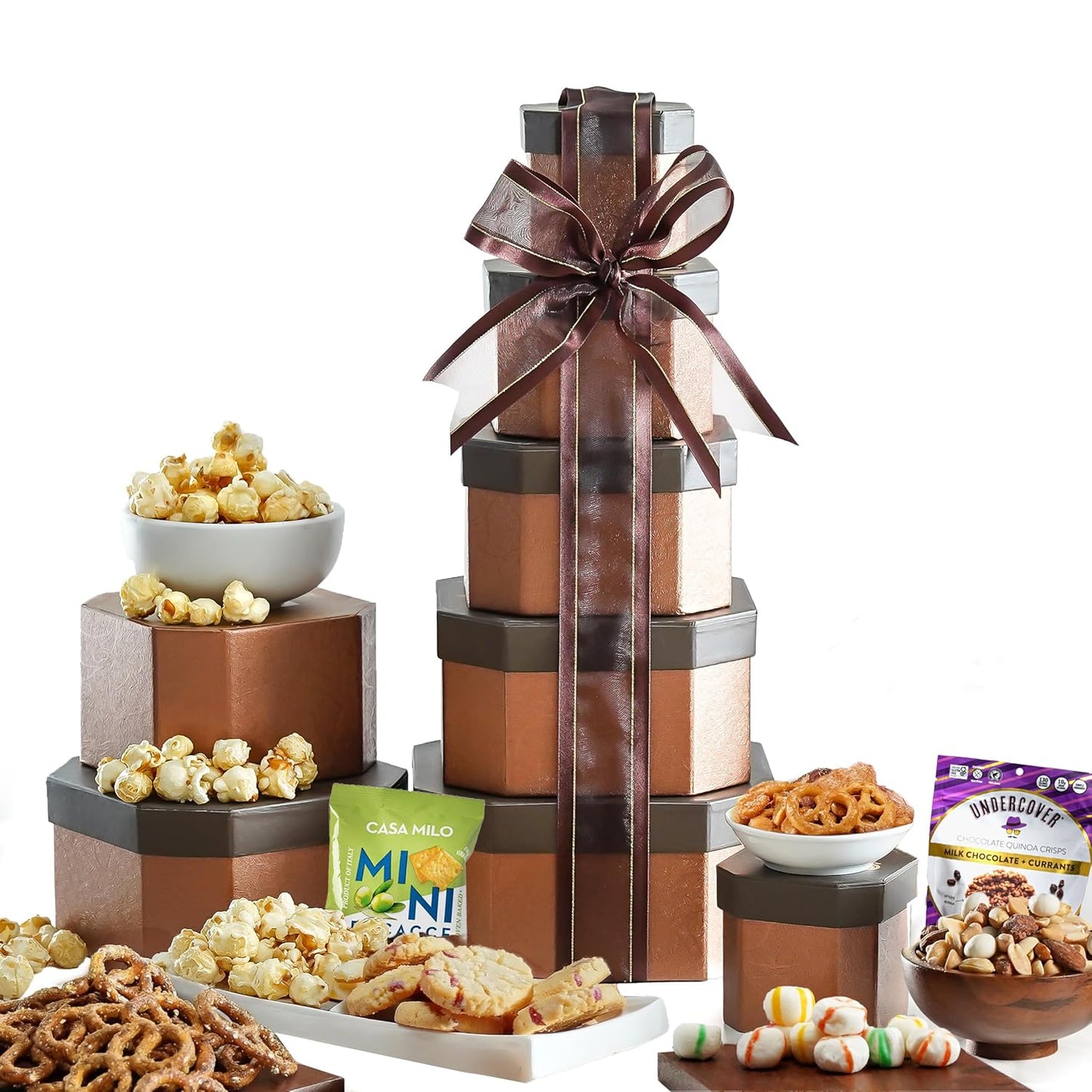 Gourmet Food Gift Basket Tower for Any Occasion - Perfect Snack Gifts