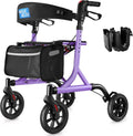 Rollator Walker for Seniors with Cup Holder - Lightweight 4-Wheel