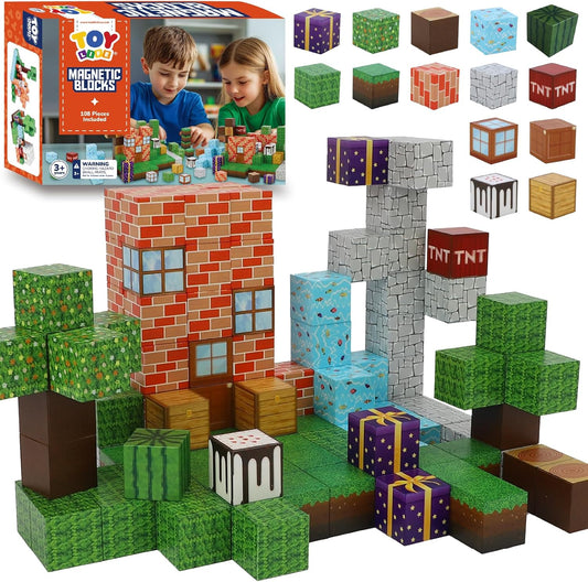 Magnetic Blocks Set for Creative Kids - STEM Toy