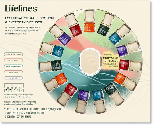 Lifelines Essential Oil Blends Collection Gift Set for Aromatherapy