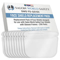 Replacement Face Shields 100 Pack - Ultra Clear Full Face Protection