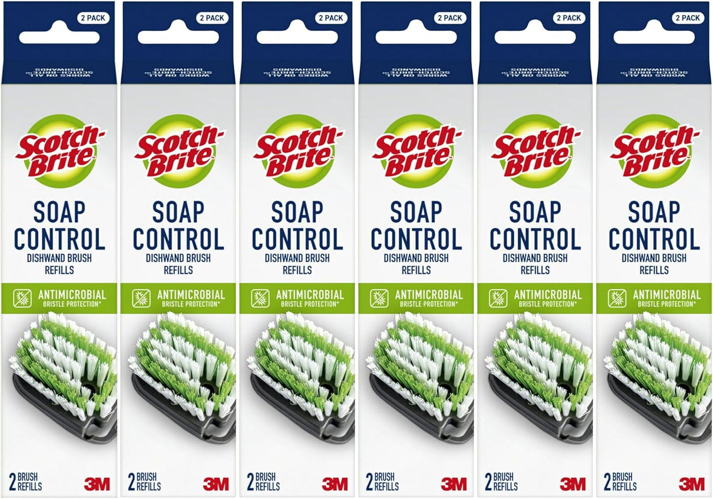 Scotch-Brite Soap Control Dishwand Brush Refills for Easy Cleaning