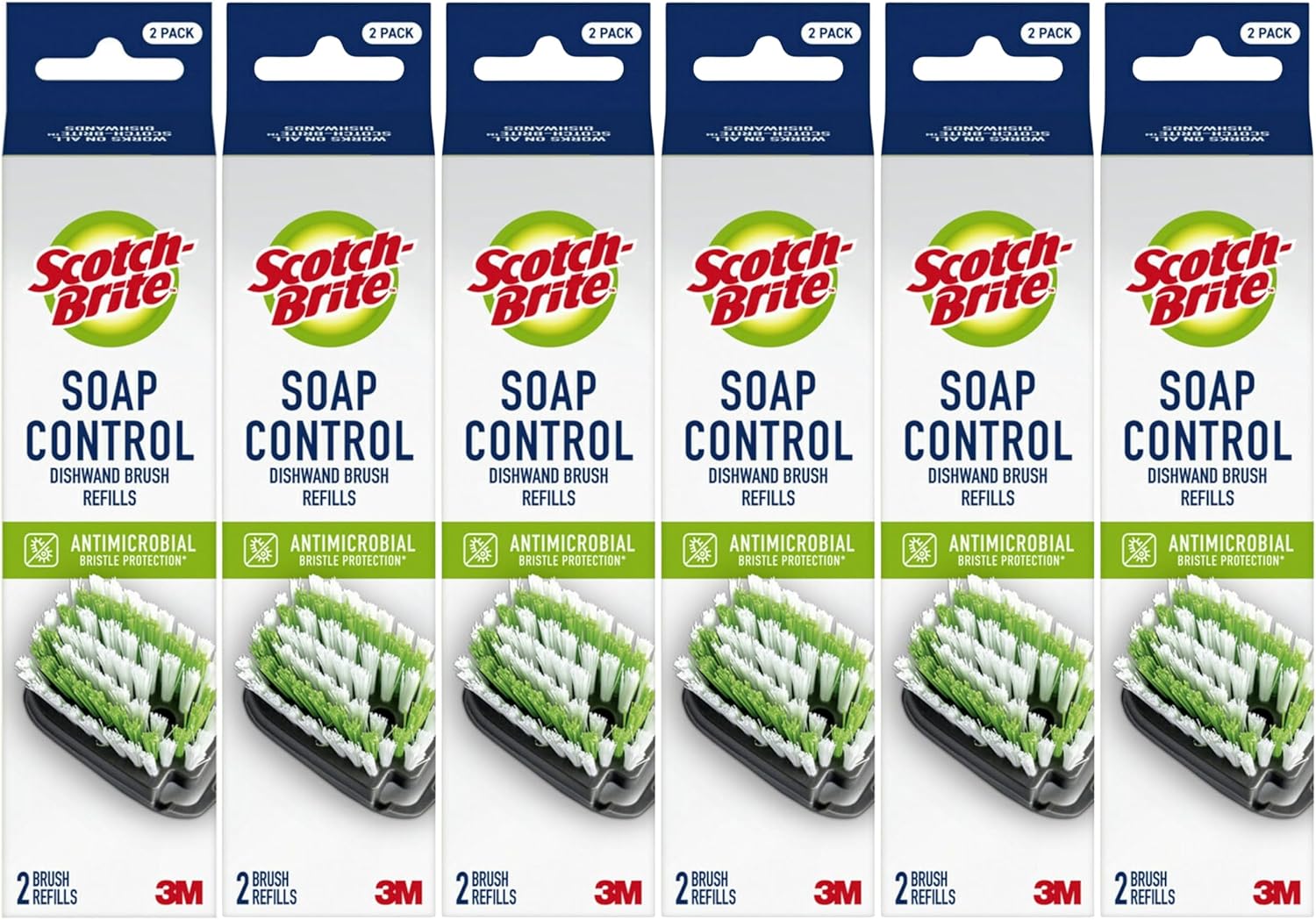 Scotch-Brite Soap Control Dishwand Brush Refills for Easy Cleaning
