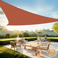 Artpuch 8ftx10ft Rectangle Sun Shade Sail Canopy Rust Red - Durable UV