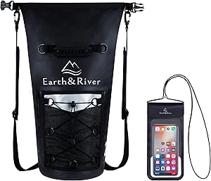 EARTH&RIVER Dry Bag Backpack for Kayaking and Rafting Adventures