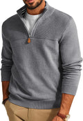 PJ PAUL JONES Men's Quarter Zip Sweater Slim Fit - Soft Everyday