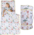 Toddler Nap Mat with Pillow & Blanket - Thick Portable Roll Up Nap Mat