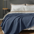 PHF 100% Cotton Waffle Weave Blanket for Cozy Winter Nights