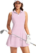 Viodia Women's Tennis Golf Dress with Shorts - Pockets & Stretch