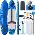 ZLX 11ft 6in Extra Wide Inflatable Stand Up Paddle Board for All
