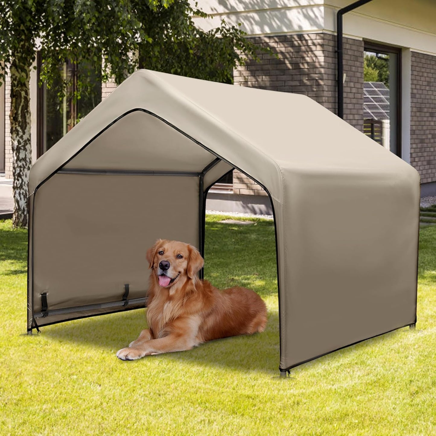 Summertrail Extra Large Dog House for Outdoor Comfort and Shade