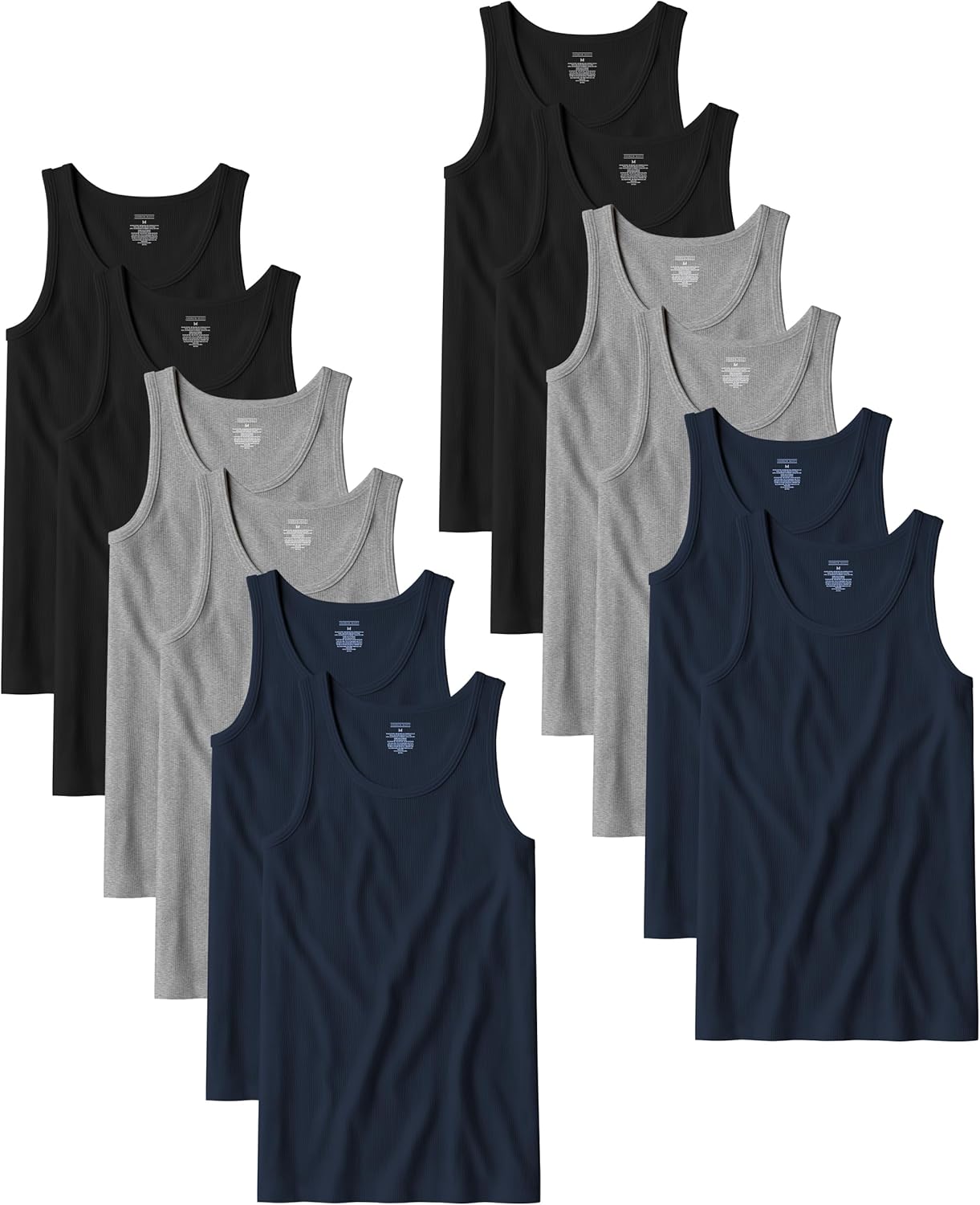 Andrew Scott Men's A Shirt Tanks - Comfortable Cotton Undershirts