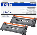 TN660 TN-660 High Yield Toner Cartridge Replacement - 2 Pack