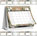 Small Desk Calendar 2025 Standing Flip 6x8 in - Compact 18-Month