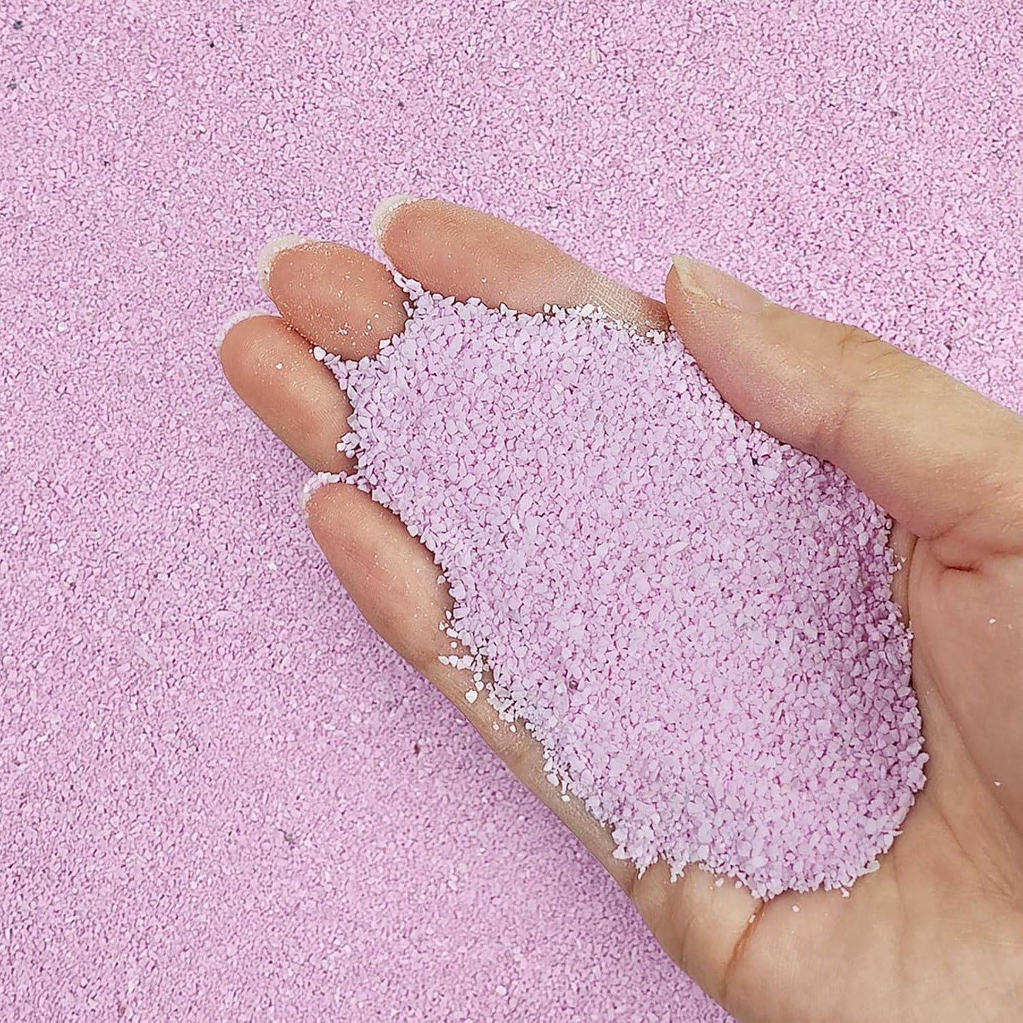 20 lbs Pink Sand for Aquarium and Decorative Uses - Vibrant Color