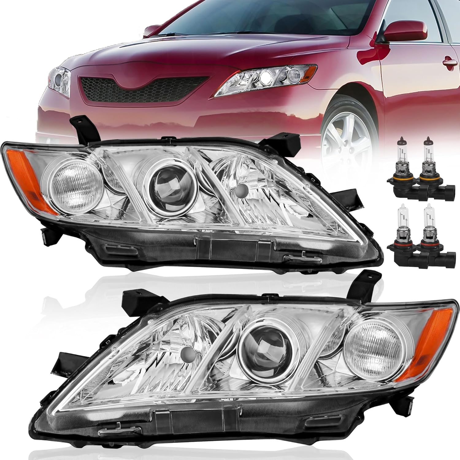 Projector Headlights Assembly Replacement for 2007-2009 Toyota Camry