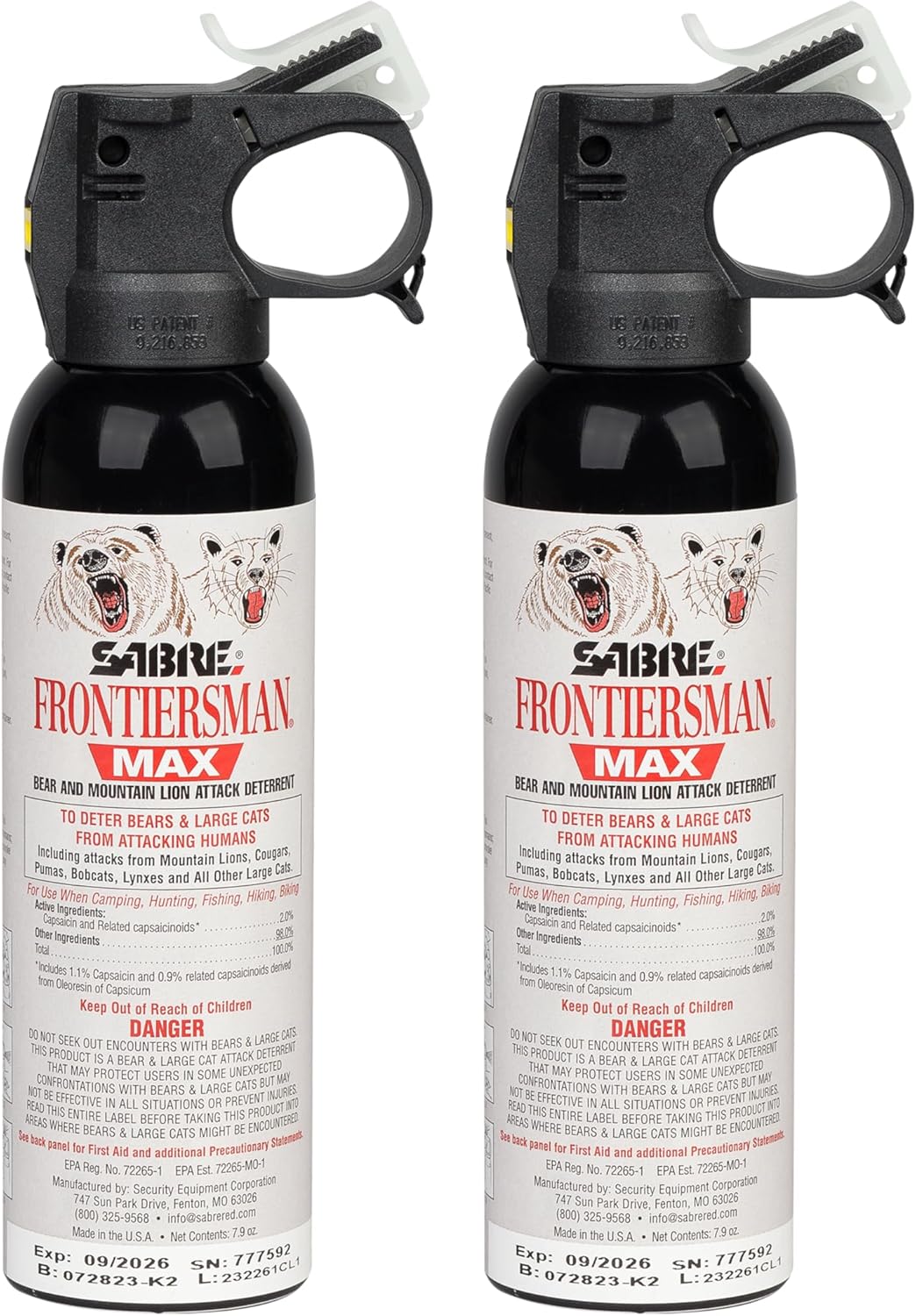 SABRE Frontiersman MAX Bear Spray for Ultimate Outdoor Safety