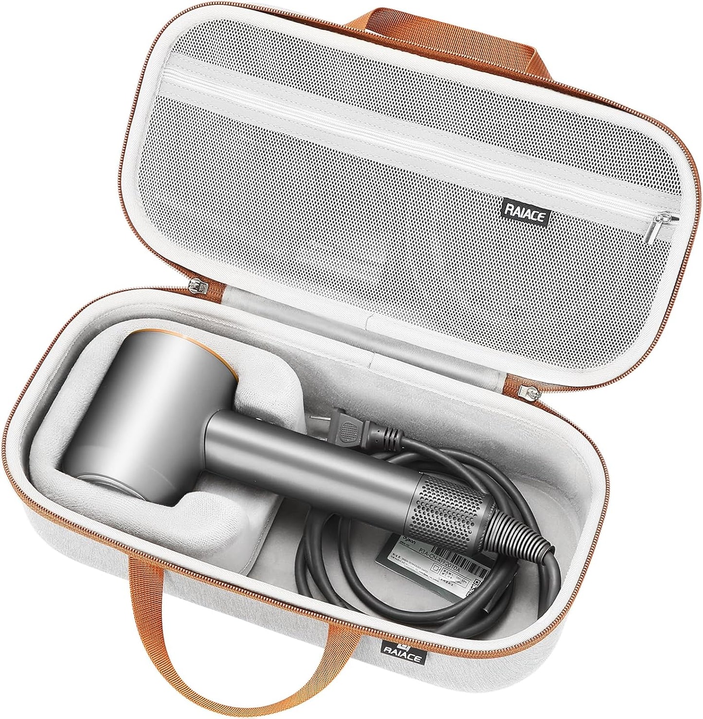 Protective Gray Hard Case for Dyson Hair Dryer by RAIACE