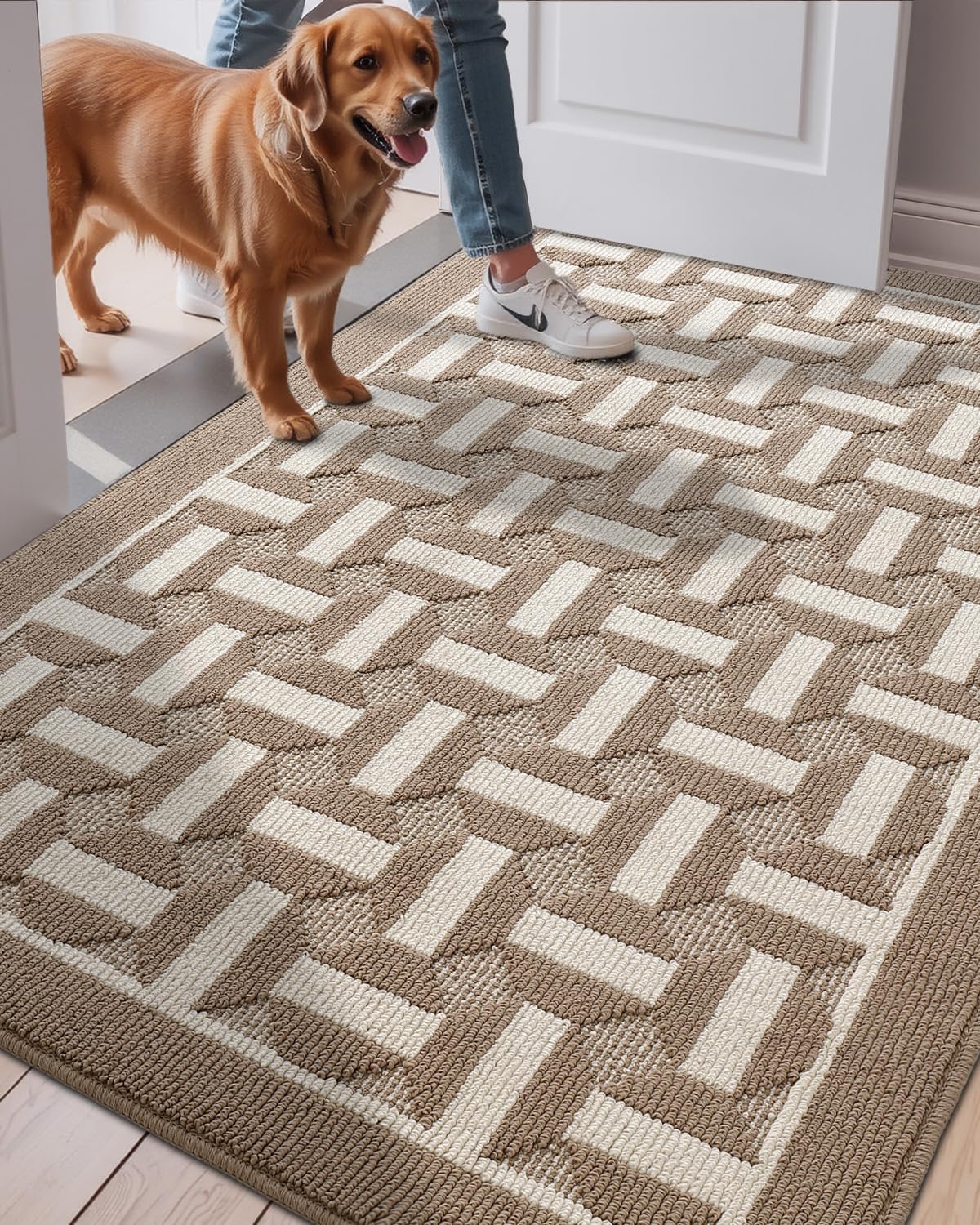 LUMI Washable Indoor Entrance Doormat for High Traffic Areas