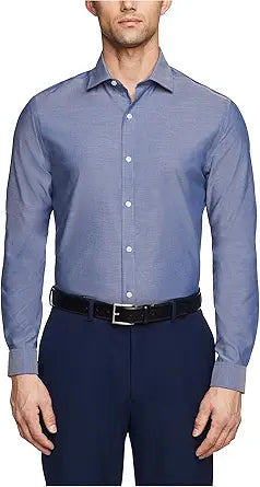 Tommy Hilfiger Men's Dress Shirt Slim Fit Non Iron Solid Style