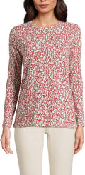 Women's Relaxed Supima Cotton Long Sleeve Crew Neck T-Shirt - Soft