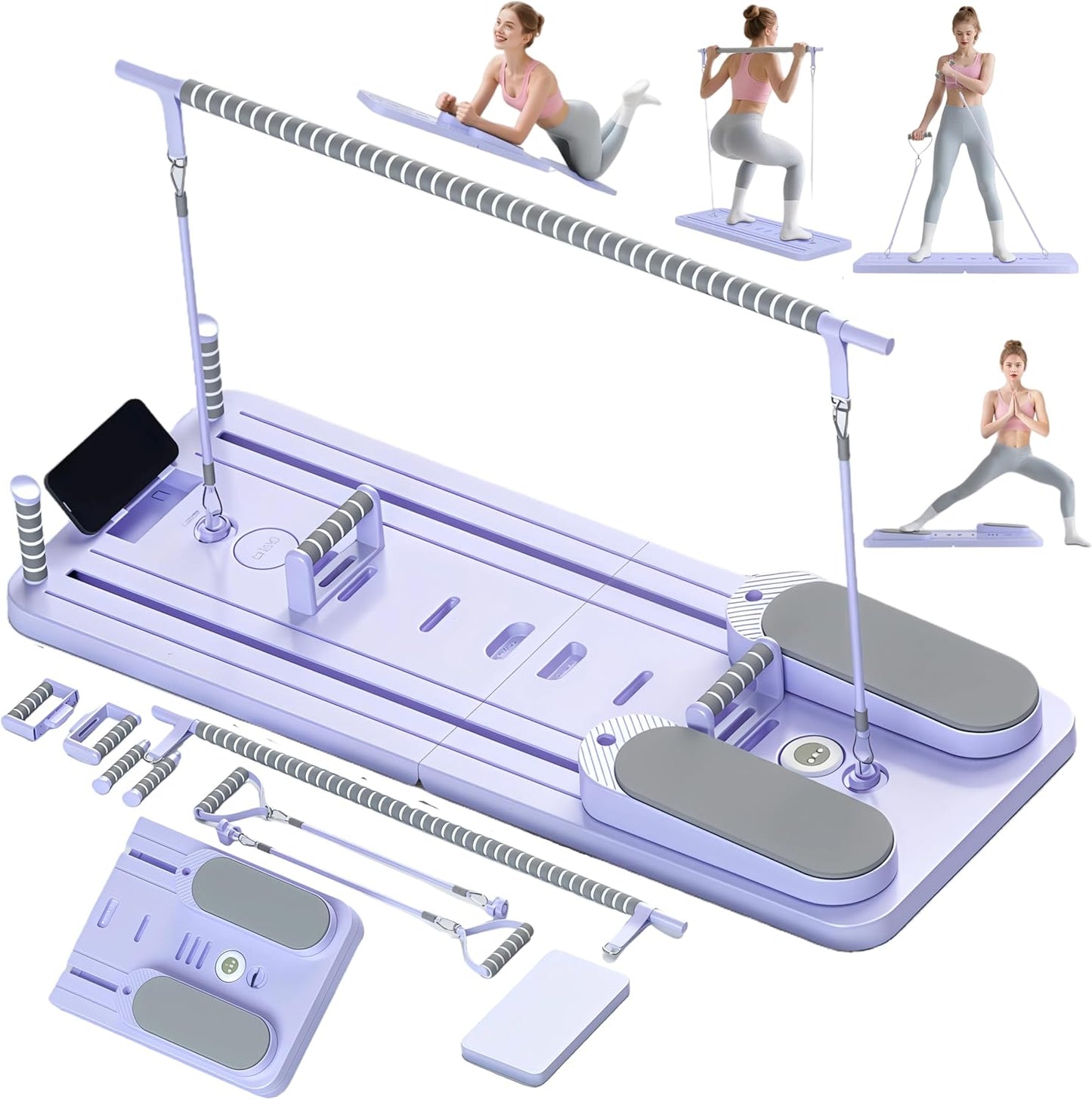 CroyVine Pilates Board Set for Full Body Home Workouts
