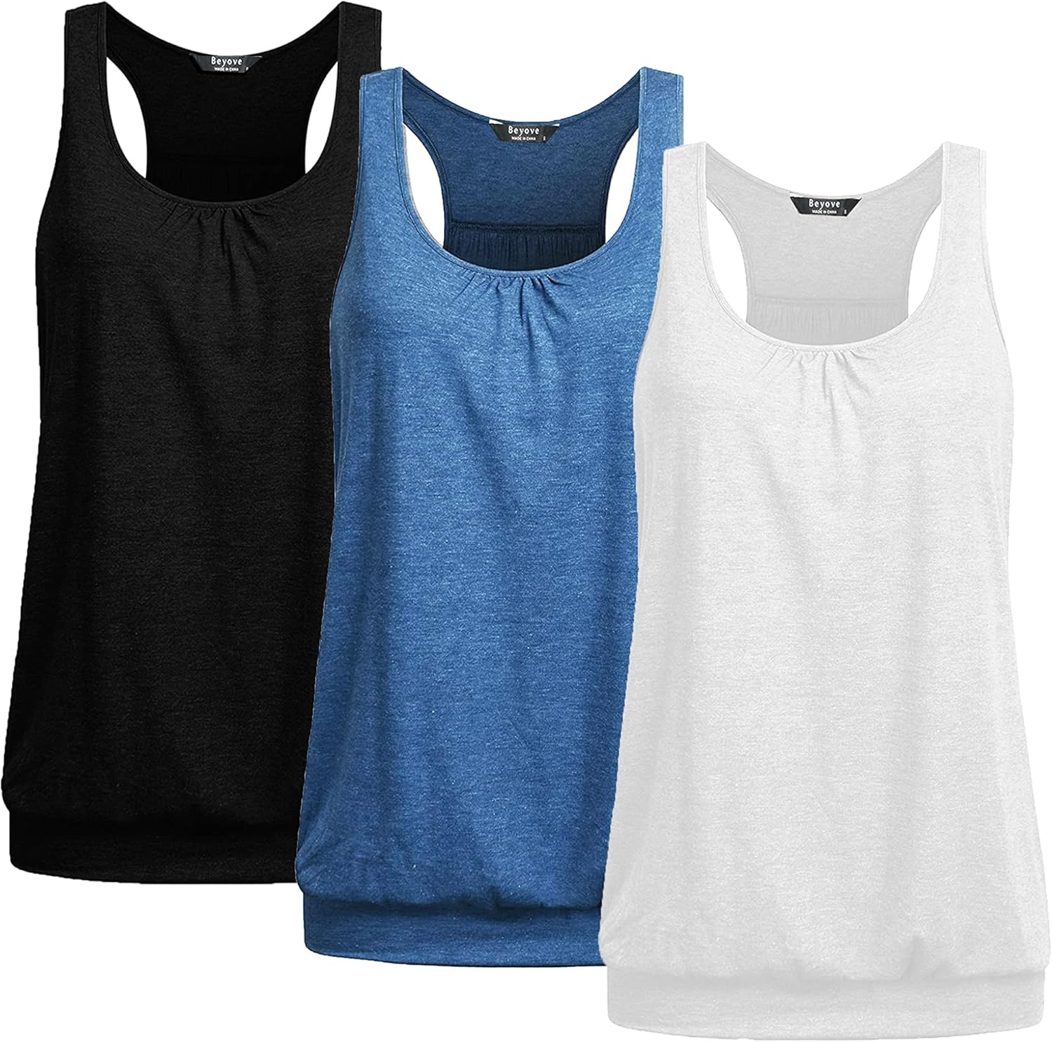 Beyove Racerback Tank Tops for Women - Perfect for Active Lifestyle