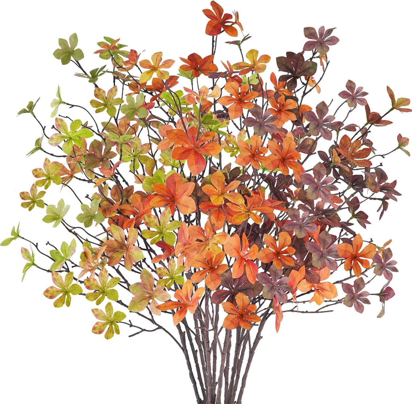 12 Pcs Fall Faux Greenery Stems for Autumn Decor and Centerpieces