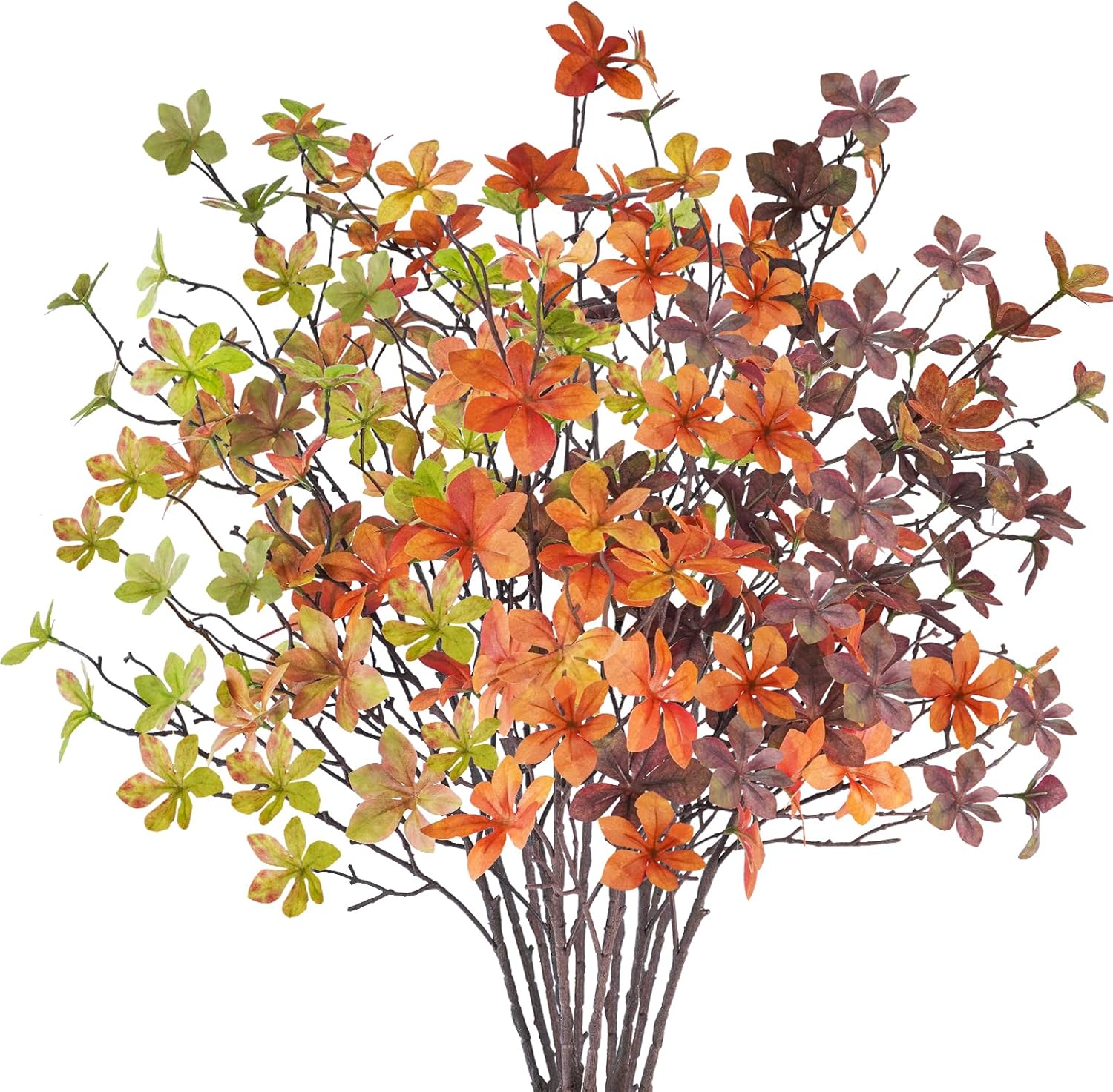 12 Pcs Fall Faux Greenery Stems for Autumn Decor and Centerpieces