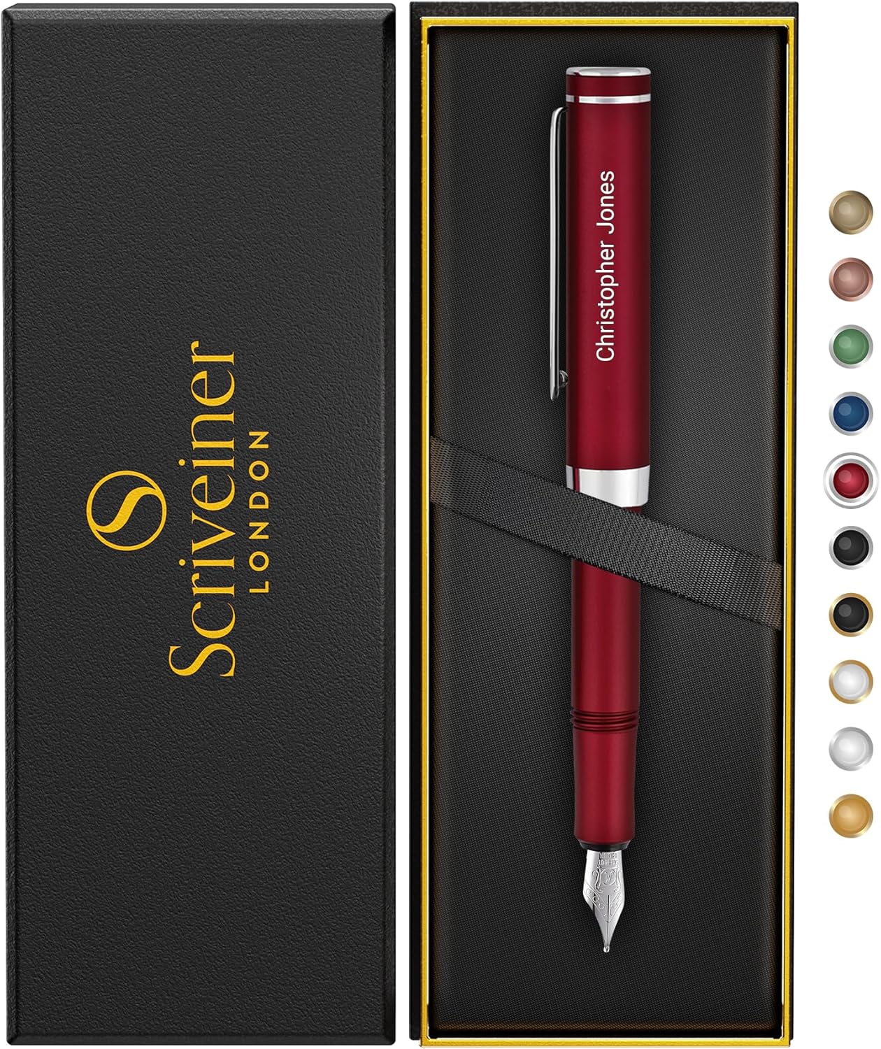 Scriveiner Personalized Luxury EDC Fountain Pen for Everyone