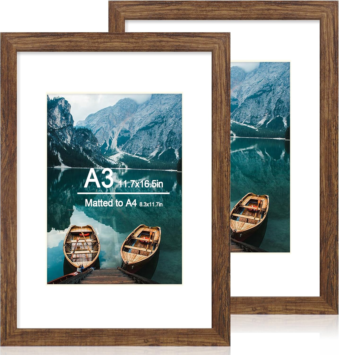 A3 Frame Set of 2 for Rustic Display of Pictures and Art