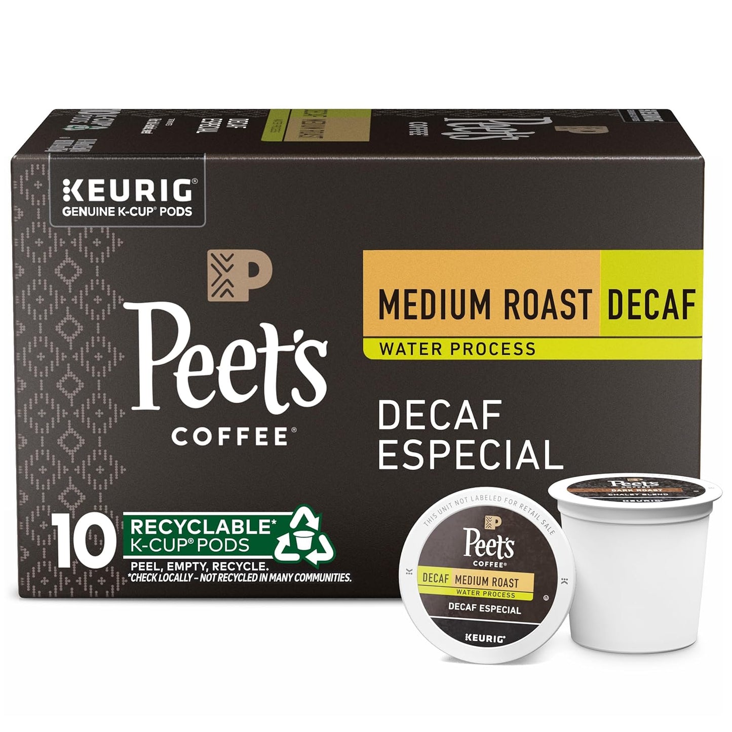 Peet's Decaf Especial K-Cups, 10 ct