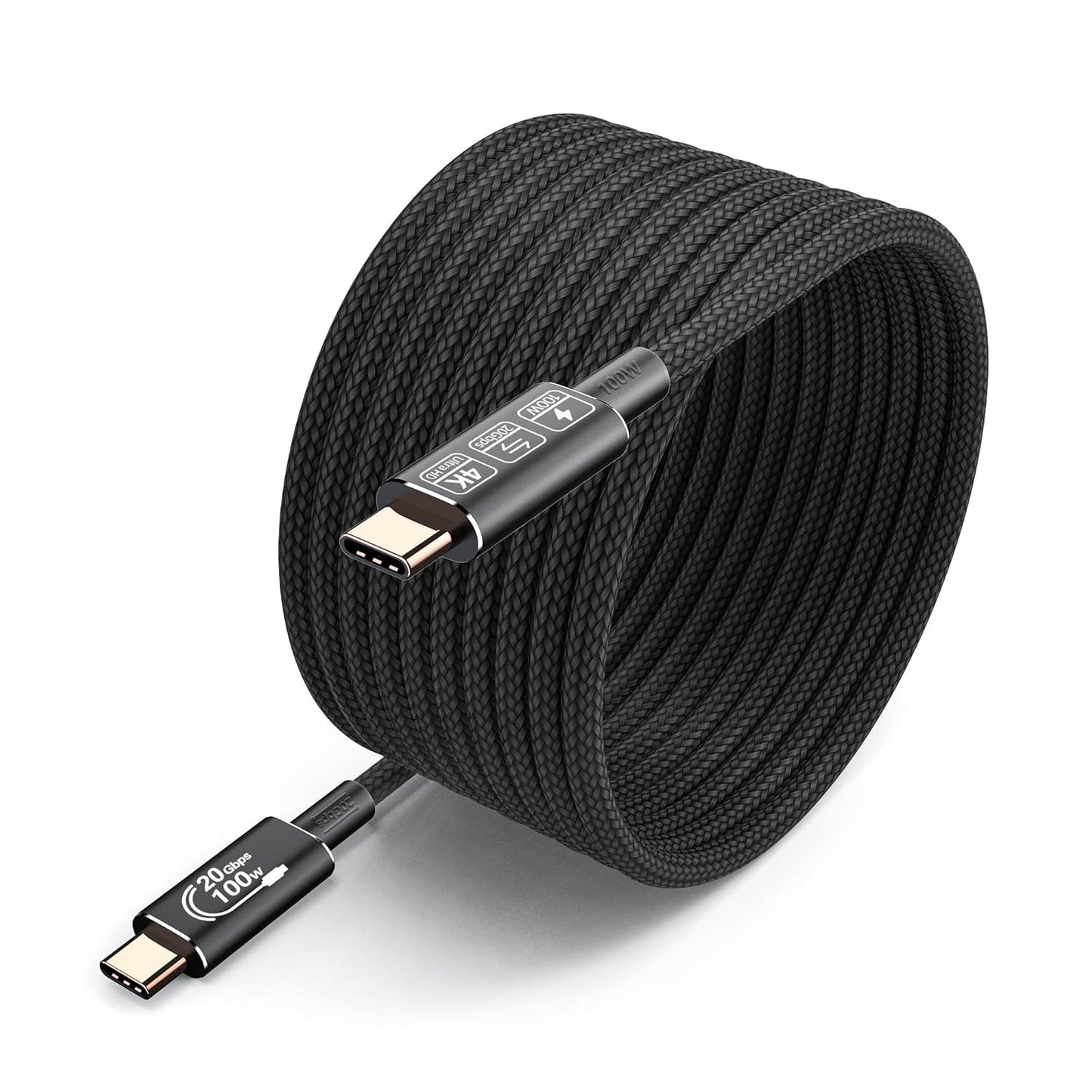 16.4FT Extra Long USB C Cable, 20Gbps Data Transfer, 100W Power Delivery