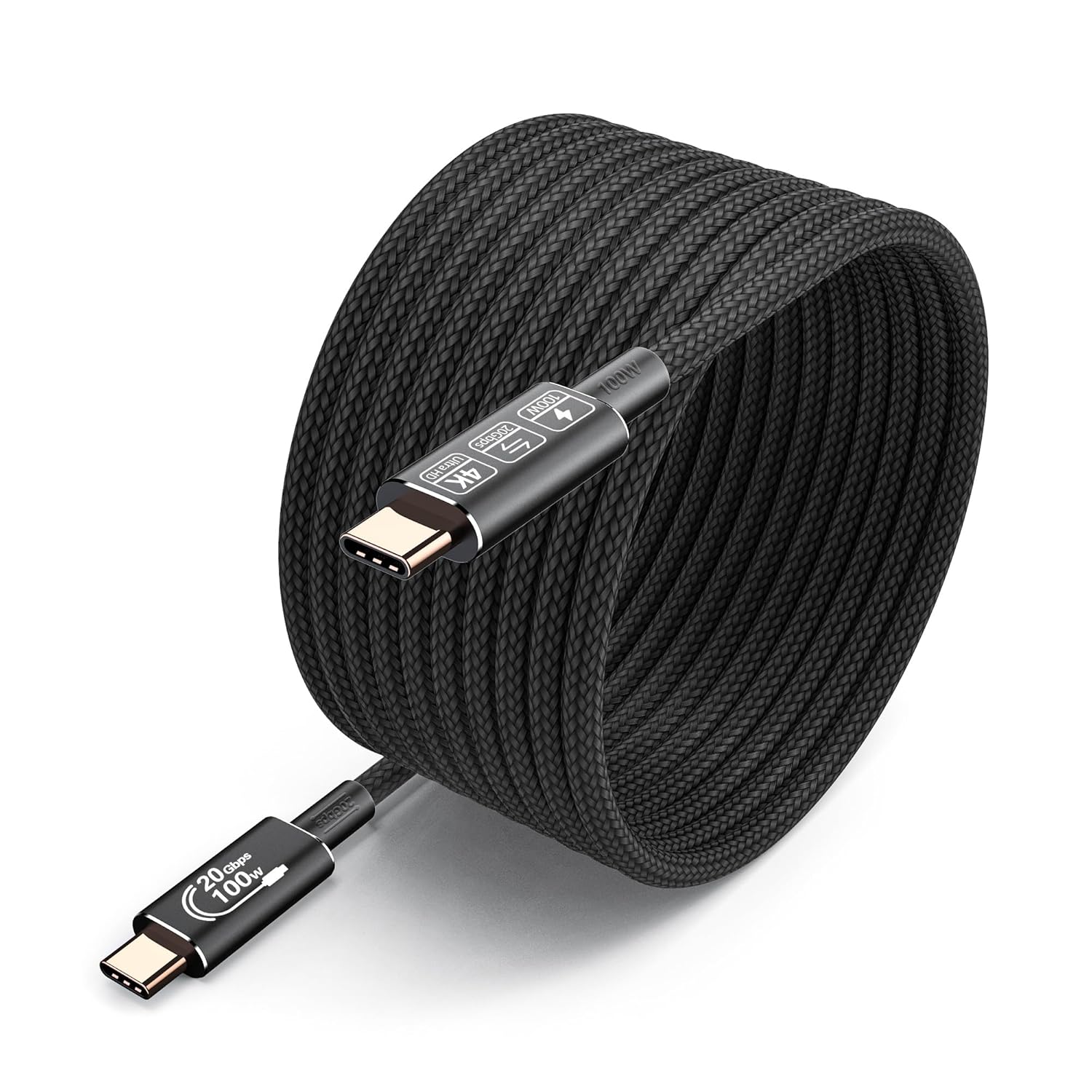 16.4FT Extra Long USB C Cable, 20Gbps Data Transfer, 100W Power Delivery