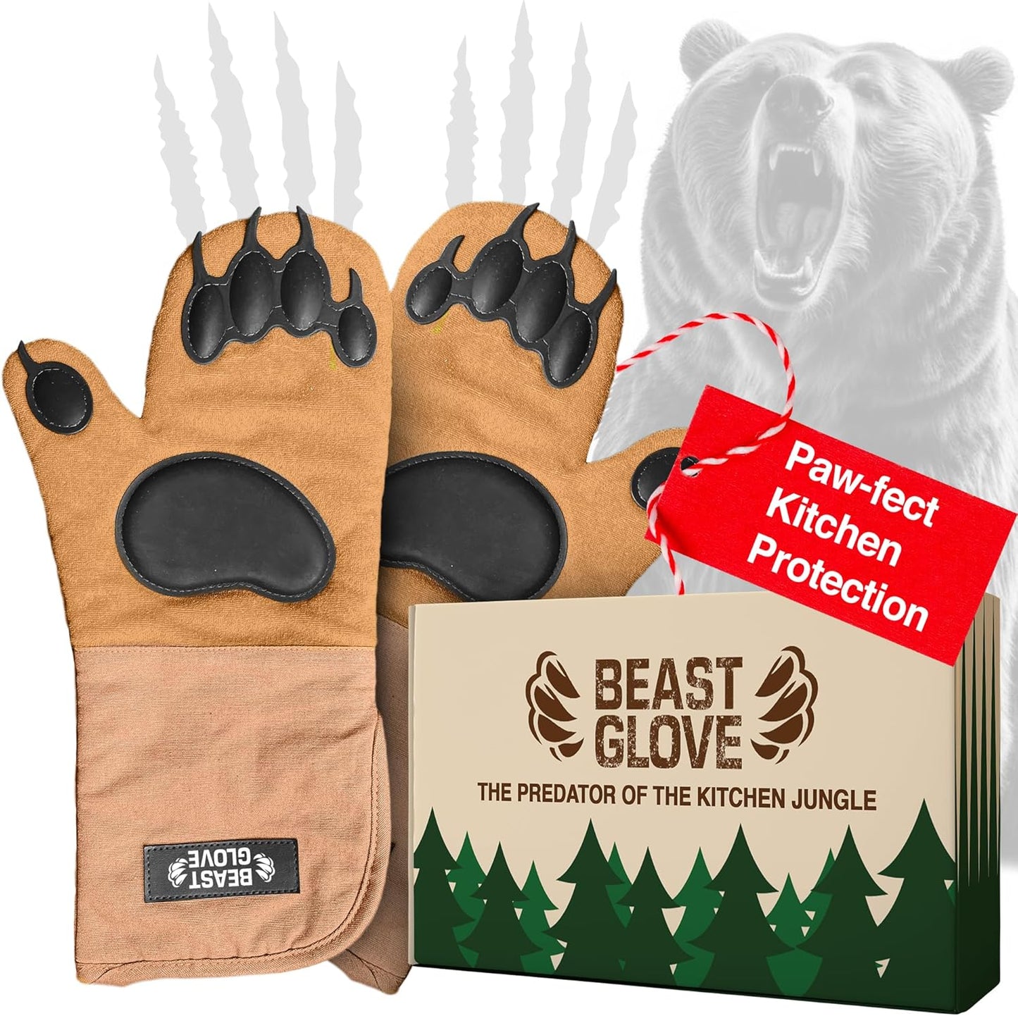 Disc Living Bear Paw Oven Mitts Set
