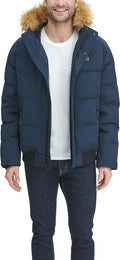 Tommy Hilfiger Arctic Cloth Quilted Snorkel Bomber Jacket - Warm Shoes