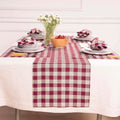 Solino Home Linen Table Runner 14 x 60 in - Beet and Cream