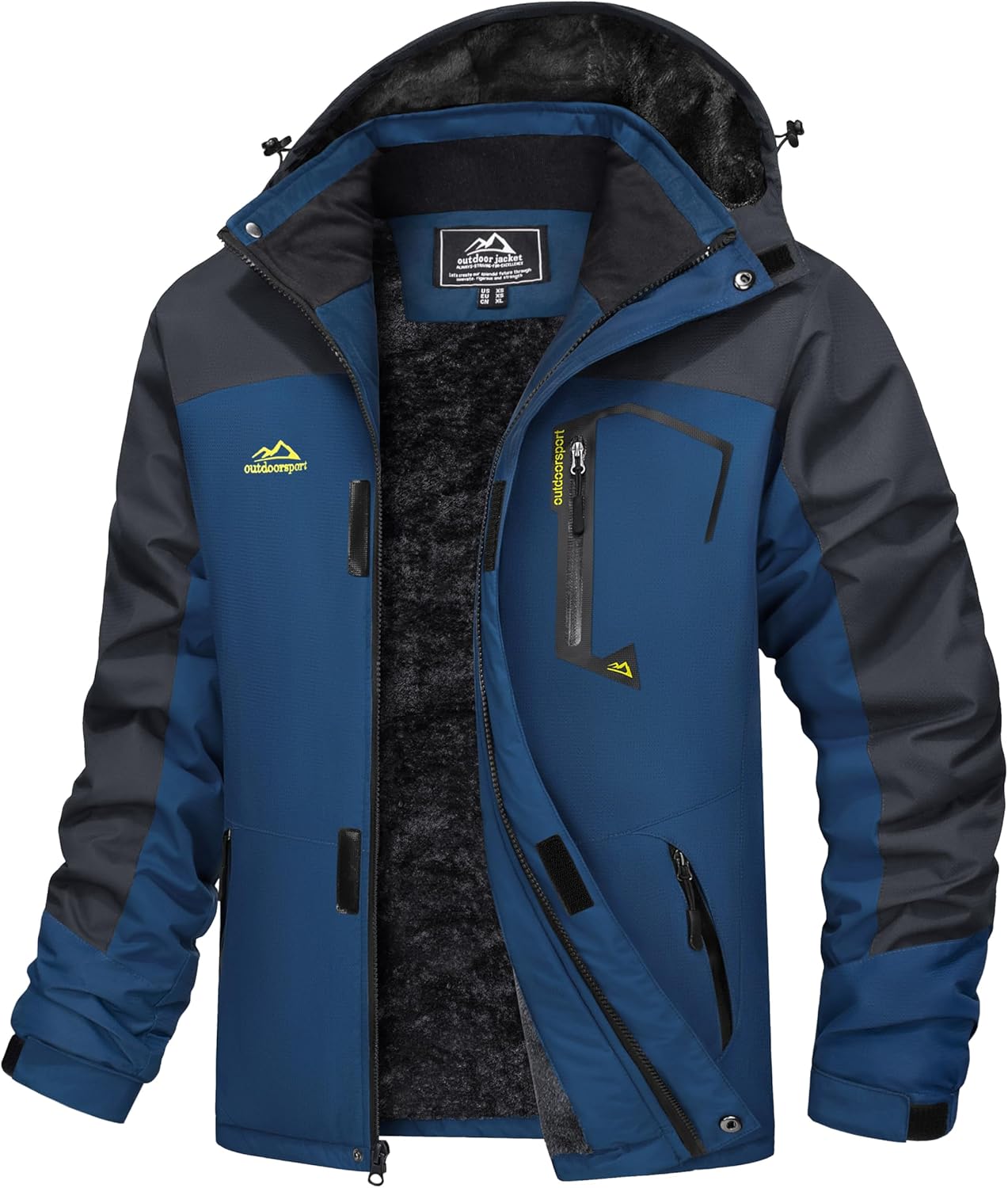 MAGCOMSEN Men's Winter Coats Water Resistant Ski Snow Jacket