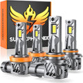 9005/HB3 H11/H8/H9 Light Bulbs Combo - Super Bright 6500K