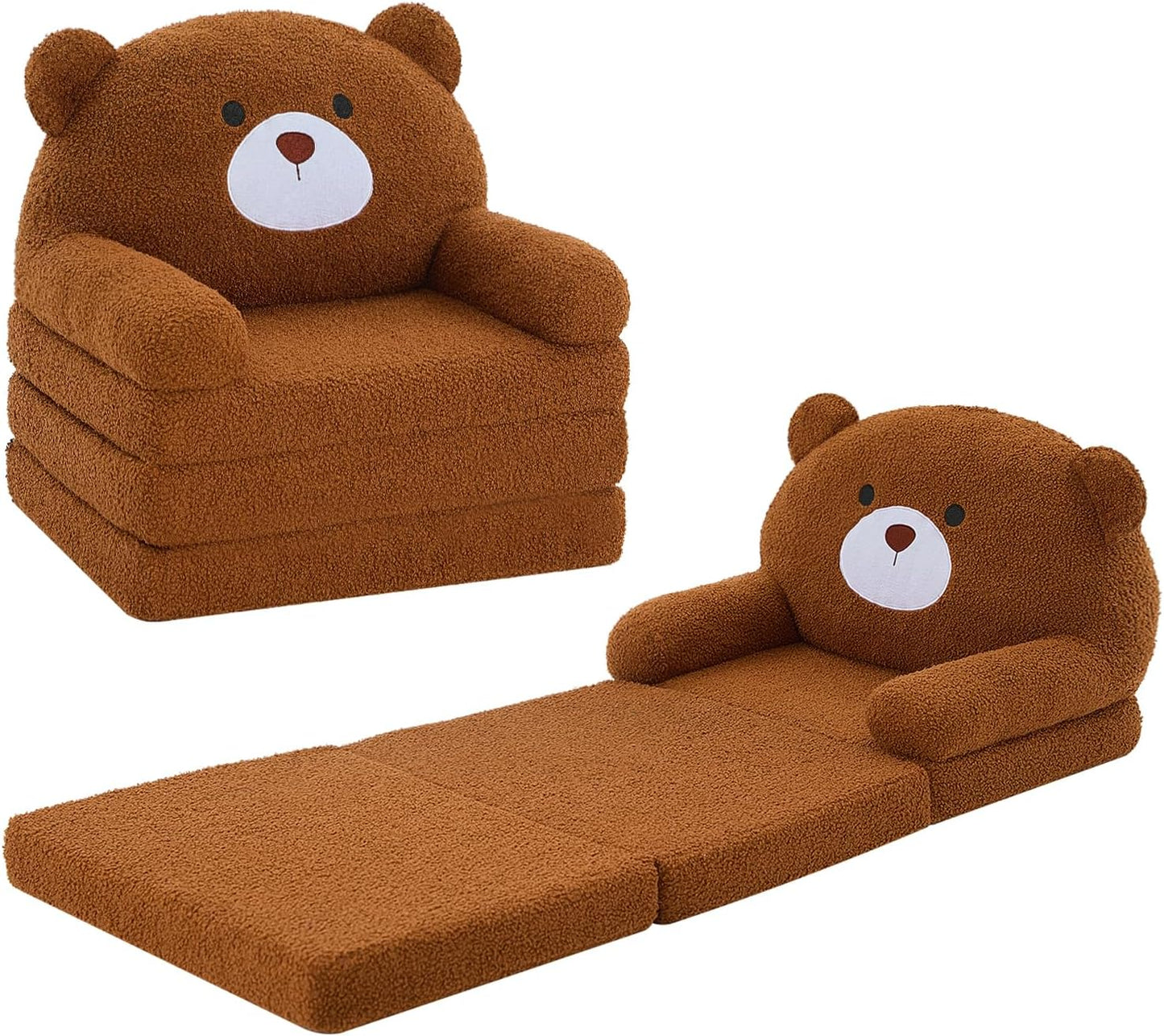 MOONBEEKI Toddler Chair - Cozy Foldable Lounger for Kids