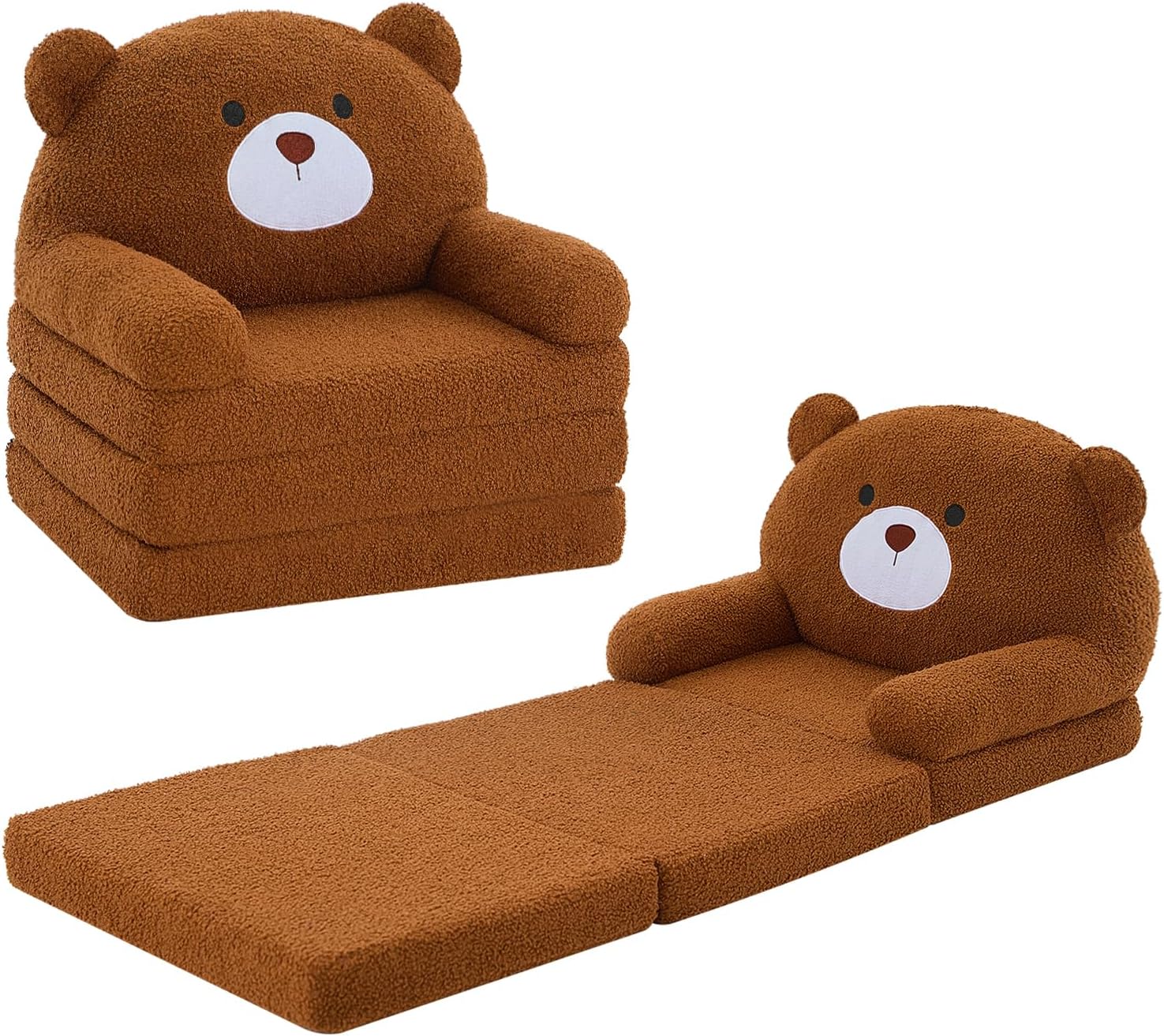 MOONBEEKI Toddler Chair - Cozy Foldable Lounger for Kids